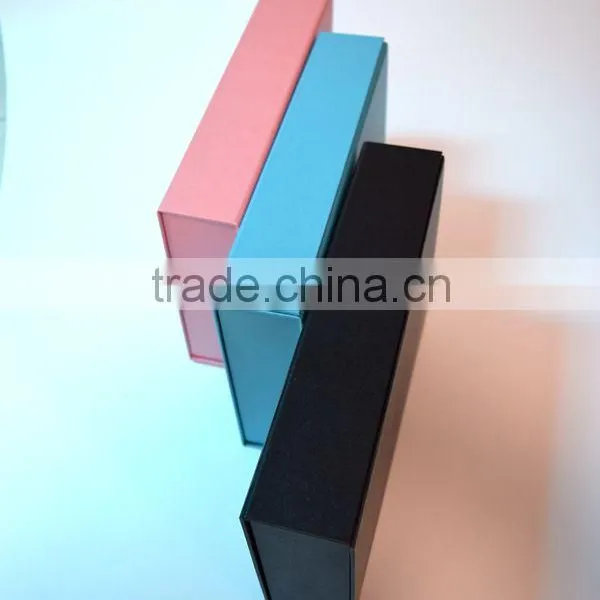 Customized Blue Black Matt Folding Clothing Packaging Box photo-3