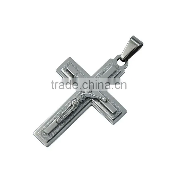 Latest Design Fashion Jewelry Gold Plated Stainless Steel Jesus Cross Necklace Pendant photo-5