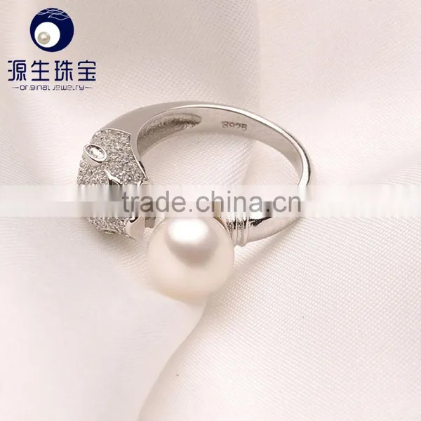 Leopard Head Design Natural Fresh Water Cheap Engagement Rings photo-2