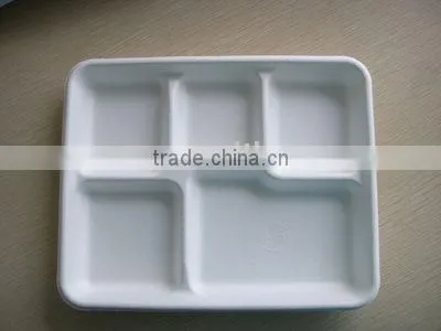 Biodegradable Tablewares,sugar Cane Pulp Tableware,disposable Biodegradable Tray,molded Fibre Tableware