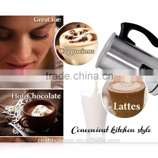 N3 Premier Automatic Electric Stainless Steel Milk Frother Foamer and Warmer for Cappuccino Latte , Milk Foamer Maker photo-6
