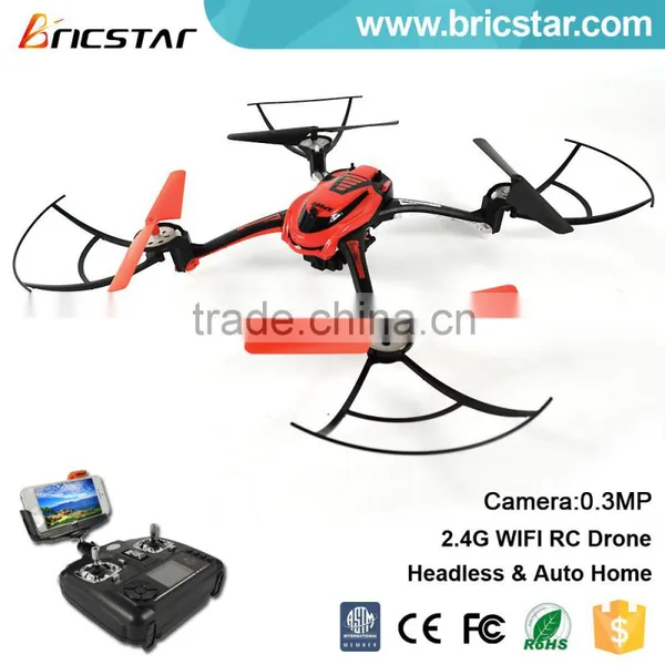 Headless & Auto Home 2.4G Wifi rc Drone Fpv Toys With Camera.