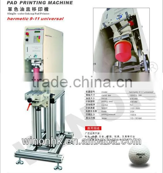 HERMETIC 9-11 UNIVERSAL TAMPOPRINT ELECTROMECHANICAL TAMPO PRINTING MACHINE photo-2