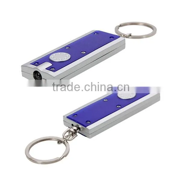 Promotional Gift Cheapest PVC LED Mini Keyring Flashlight With Branding photo-3