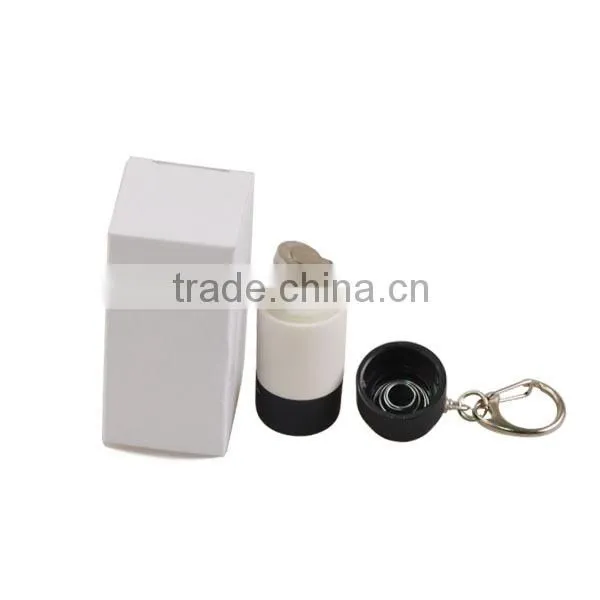High Tech USB Rechargeable Mini LED Torch Keychain Light With Rotational Switch + PVC Body Quality Choice photo-6
