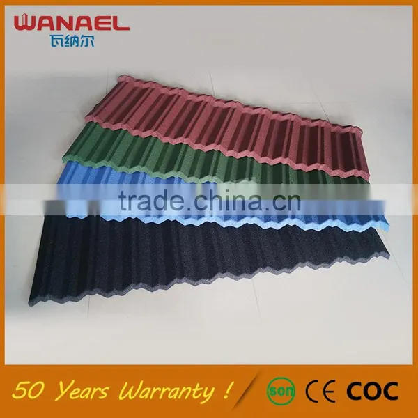 Modern House Design Wanael Traditional Anti-fading Corrugated Metal Light Weight Spanish Tile Roof photo-5