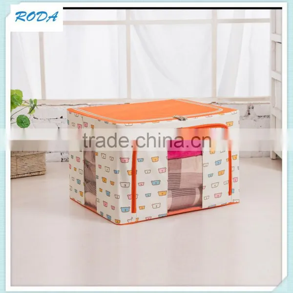 New China Goods Wholesale Foldable Cloth Large Oxford Fabric Christmas Gift Zipper Storage Box photo-2