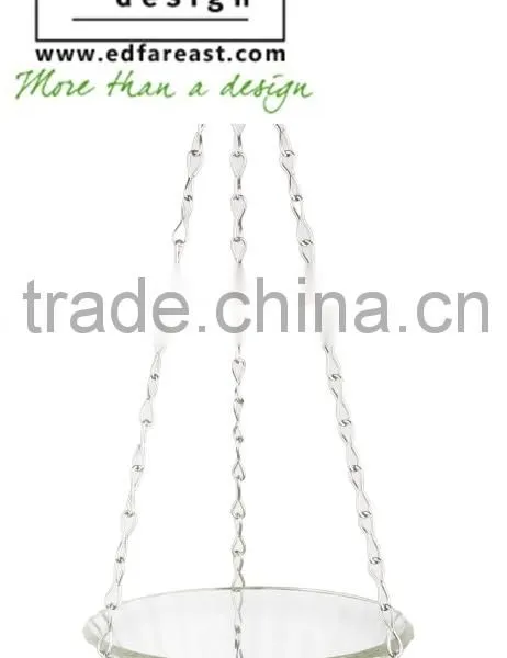Hanging Bird Water Feeder Hobnail Glass With Bowl S photo-3
