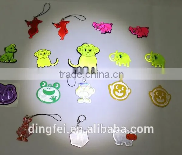 Light PVC Reflective Keychain Animal Shape photo-4