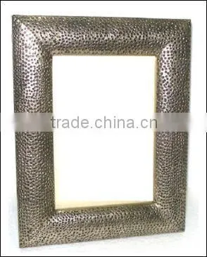 antique metal mirror frame,wrought iron framed mirrors ,fancy mirror frames , Hammered Mirror Frame