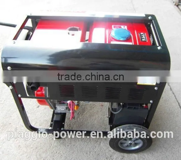 Piaggio 5KW Portable Diesel Generator With Air-cooled Single Cylinder Engine photo-3