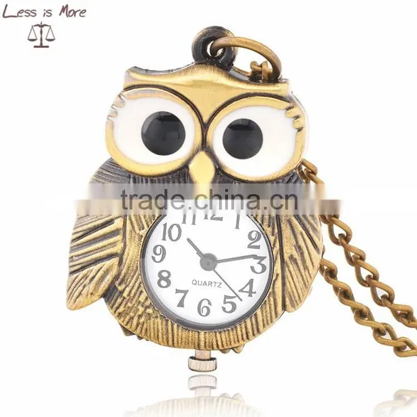 Decorative OWL Pocket Watch, Business Gift Pendant Clock, Smart Gift Pendant Clock