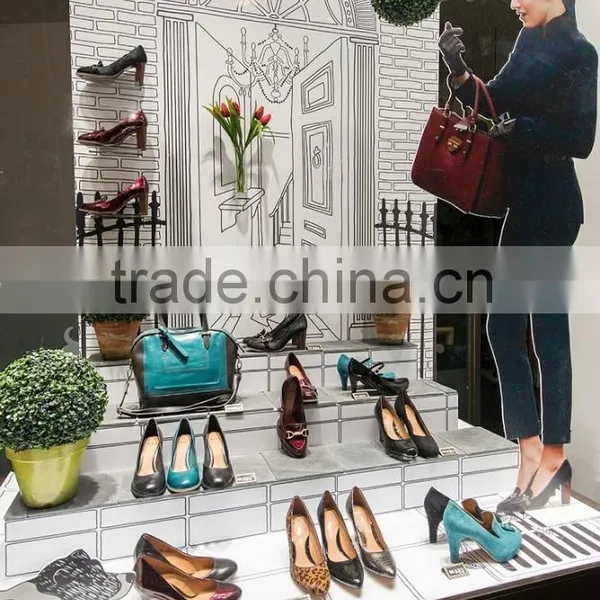 Artificial Boxwood Grass Plant Decoration For Shoe Shop photo-3