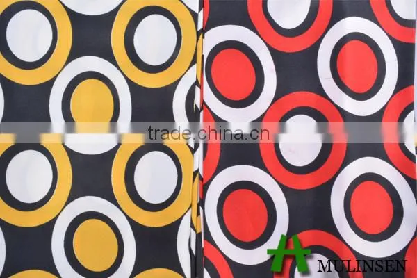 Mulinsen Textile Polyester Spandex Fashion Pattern Printed Twist Satin Fabric photo-4