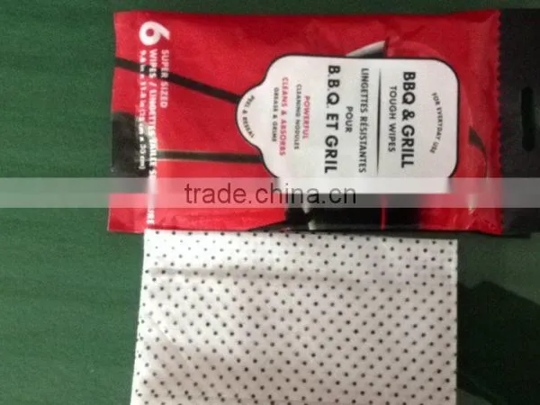 Dotted Spunlace Nonwoven Cleaning Wipes