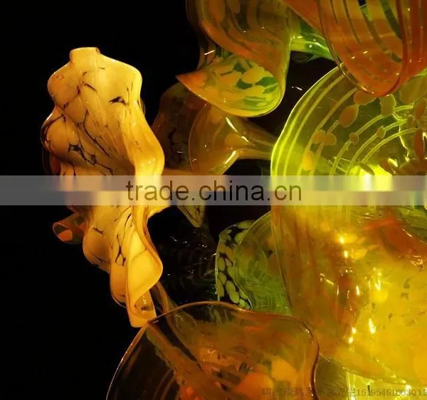 Hand Blown Glass Wall Decoration XO-20150701&Murano Glass Chandelier From Famous Chinese Glass Artist Mr Ou