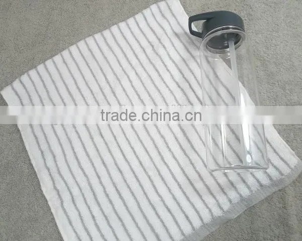 Soft 100% Bamboo Fiber Dobby Stripe Towel photo-2