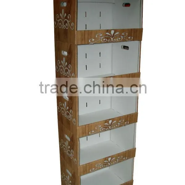 New Arrival Design Paper Dispaly Racks,5 Tier Corrugated Carboard Display Stand photo-2