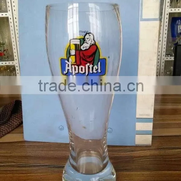 Very Bright Finish Surface Clear & Custom Logo Printing Tall Heavy Base Pilsner photo-2