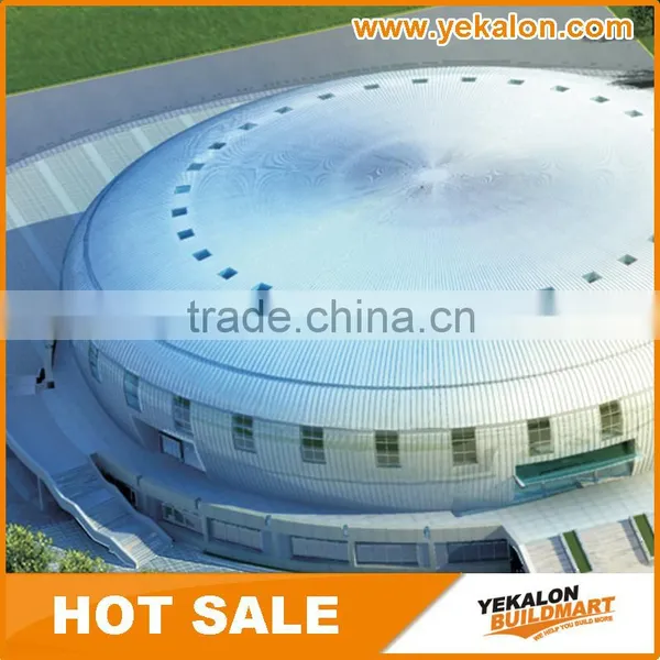Yekalon Curtain Wall System Polycarbonate Glass Tubular Dome Skylight Roof Cover Material Price