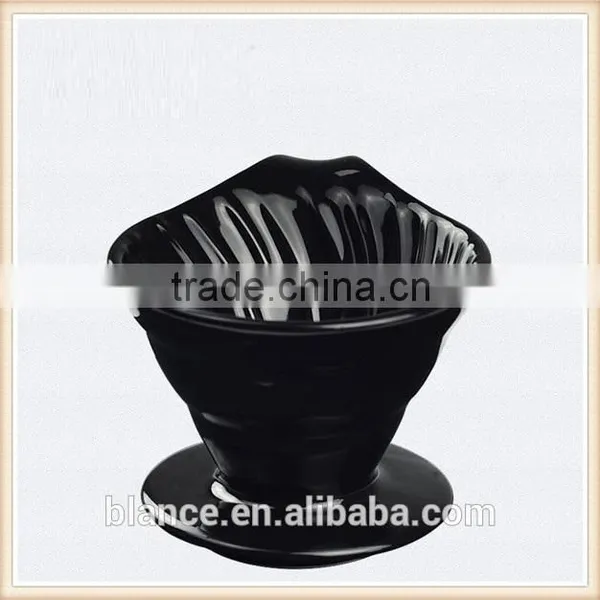 2-4 Cups Use Porcelain Coffee Dripper Spiral Design photo-4