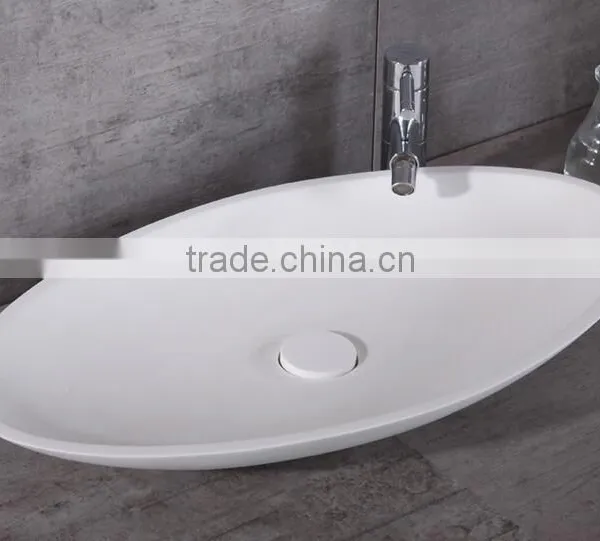 Acrylic Solid Surface Square Shape Bathroom Wash Basins,Wall Mounted Acrylic Solid Surface Wash Basin