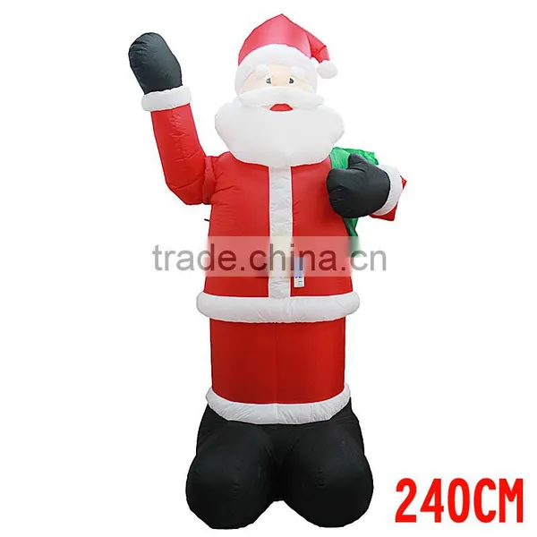 Store Christmas Decorations 2.4 m Large Inflatable Santa Claus photo-3
