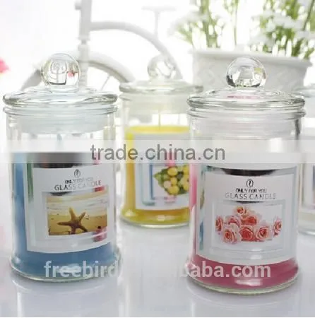 Colorful Jelly Candles in Clear Glass With Decoration Flower for Wholesale photo-6