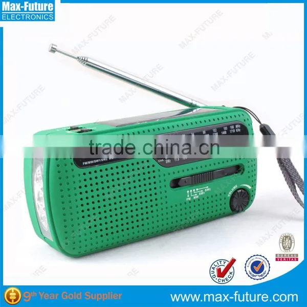 F-1706 Solar Power Dynamo Radio With Flashlight