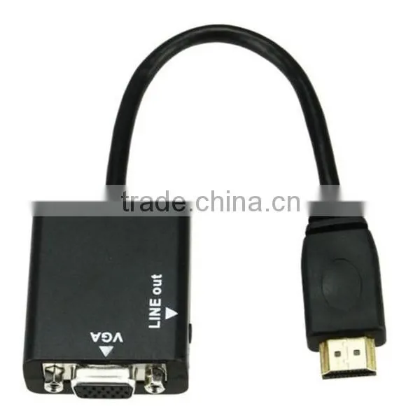HDMI to VGA With Audio Output Cable Adapter Lead for HDTV PC PS3 photo-6