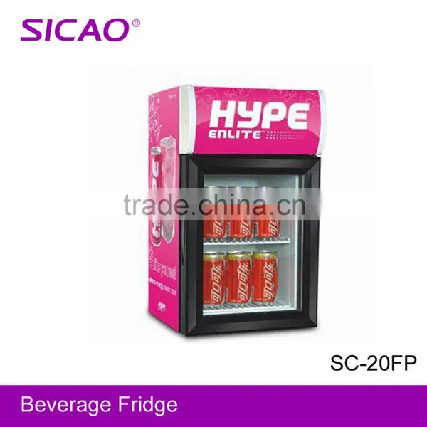 Glass Door Lamp Box Juice Fridge for Promotion photo-2