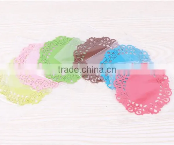 Coffee Cup Mat Eco-friendly Heat Resistant Customize LOGO 6 Colors for Your Choose Silicone Mat photo-6