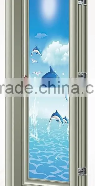 Commercial Aluminum Glass Door Frame Toilet Glass Door Price photo-4