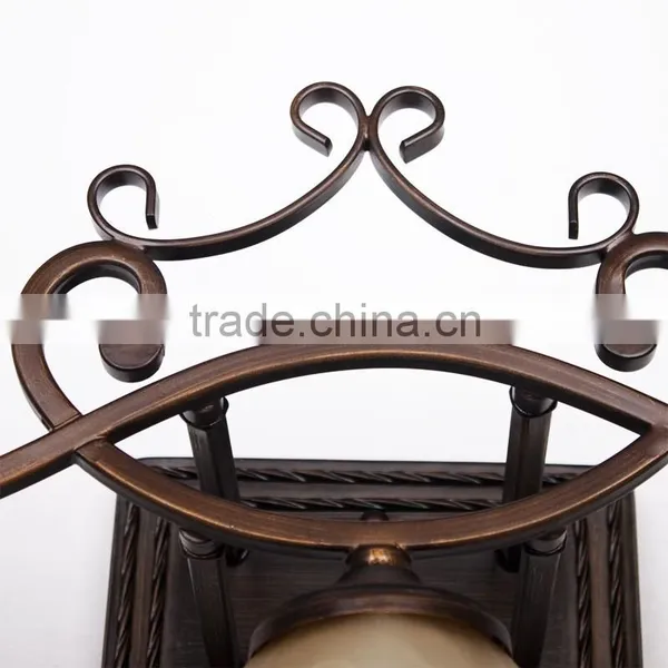 European-style Wall Lamp,bedside Bedroom Hotel Wall Lamp,minimalist Interior Glass Wrought Iron Wall Lamp photo-4