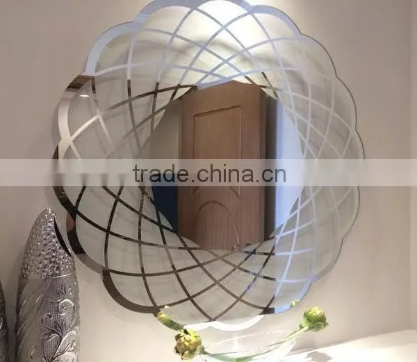 Round Modern Mirror For Living Room