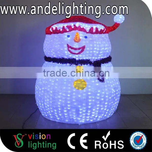 Outdoor Winter Motif Sculpture Light Led Snowman Light photo-4