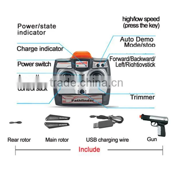 3.5 Channel Infrared Shooting rc Helicopter With Gyro & Gun photo-4