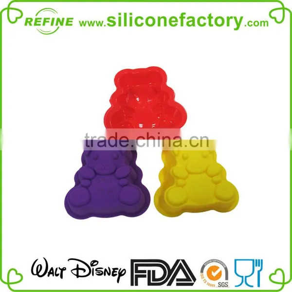 Non-stick Funny Bear Shaped Silicone Cake Mould photo-4