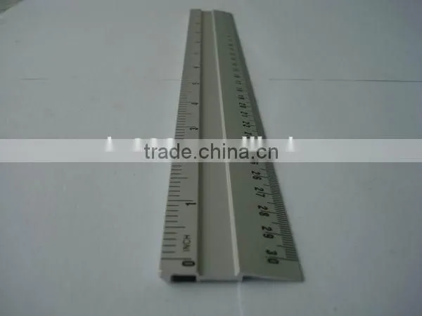 Promotional Desk &office Gift Metal 30 cm Aluminium Ruler photo-2