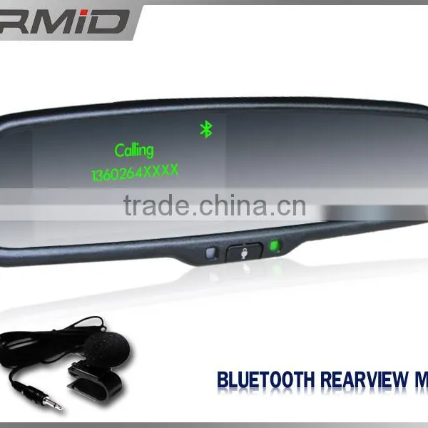 4.3inch Bluetooth Handfree Car Kit Connect the Phone Radar Detector Germid Car Rearview Mirror; Synch Phone Book; photo-2