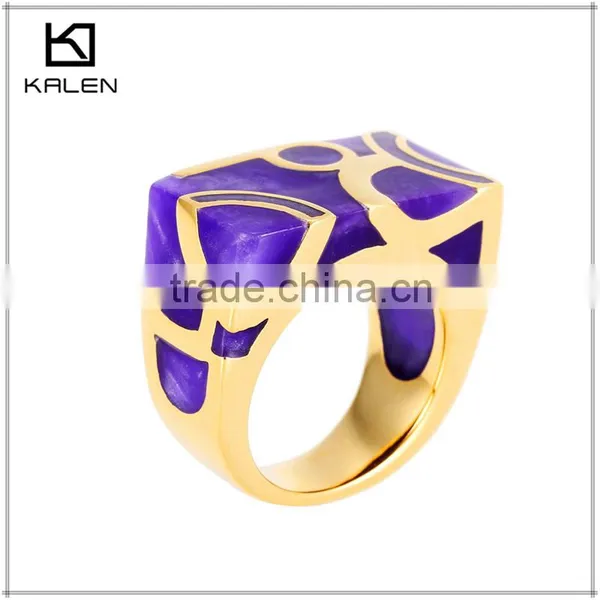 2015 Beautiful Fashion 22k Dubai Gold Finger Ring Engagement Designs photo-4