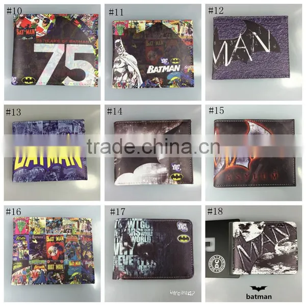 Superman Batman Wallet Marvel DC Comics Iron Man Batman Spider Man Superman Character Wallets Purse photo-3