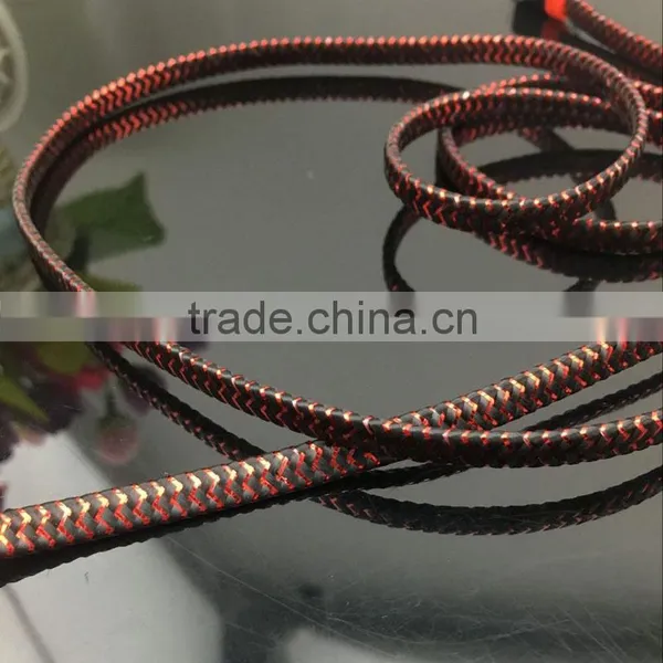 Newest 2016 Colorful Nylon Braided Usb Cable 2 in 1 Usb Cable Date Line for Iphone photo-6