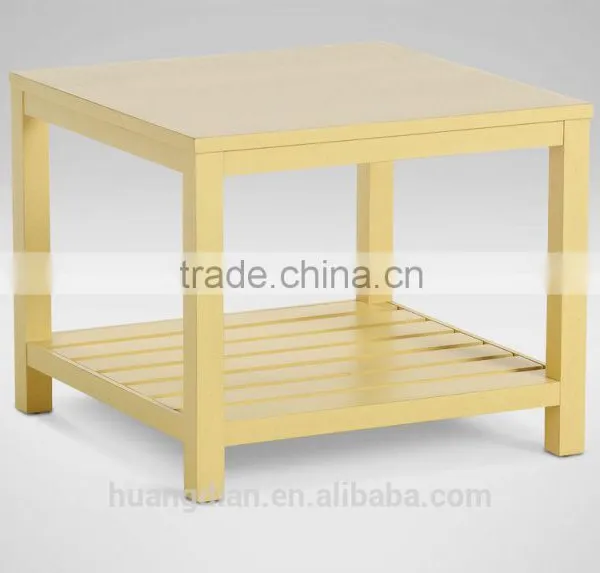 Modern Cheap Square Solid Wood Coffee Table for Sale CT7025 photo-2