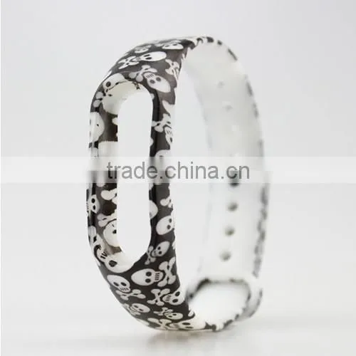 Beautiful Pattern Silicone Belt Strap for Xiaomi Miband 1s 1A for Mi Band 2 Smart Wristband for Miband 2 Bracelet photo-6