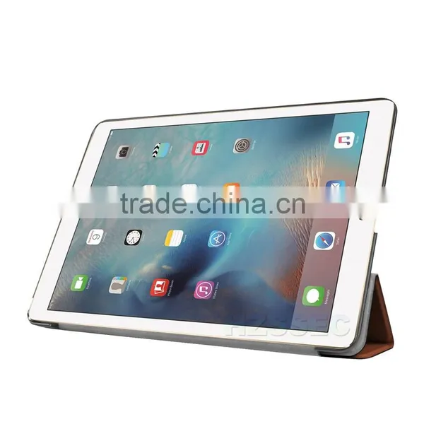 China Factory OEM Logo Three Floding Stand PU Leather Case Cover for Apple IPad Pro 9.7 photo-4