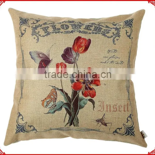 Custom Printing Accept Nature Linen Material Car Seat Cushion ,seat Cushion Cover photo-2