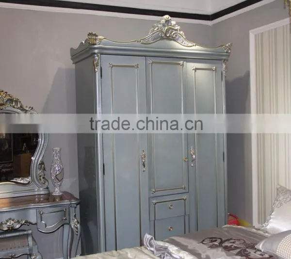 Luxury French Neoclassic Rococo European Royal Furniture Bedroom Bed Set photo-2