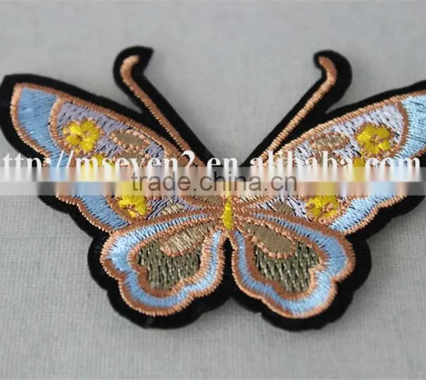 Hot Design Colorful Small Butterfly Valve Appliques Knitting Patch Accessories Embroidery photo-2