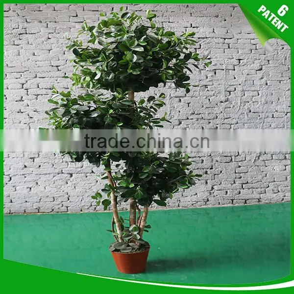 Artificial Green Banyan Ficus Trees Bonsai Plant photo-3